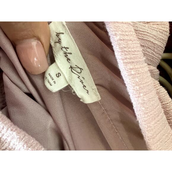 Anthropologie BY THE RIVER Tie Strap Tiered Maxi Dress Size Small S FEMININE - Picture 3 of 5